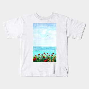 Watercolour seascape Kids T-Shirt